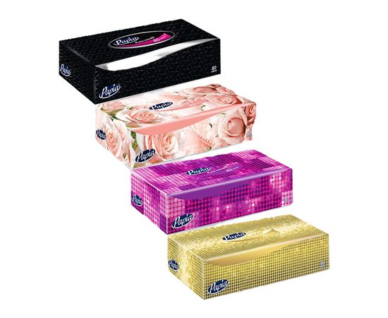 Серветки косметичні Papia 2 шари 80 шт. (8690536014194), зображення 2 Серветки косметичні Papia 2 шари 80 шт. (8690536014194), зображення 2