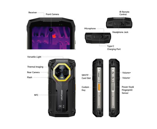 Мобільний телефон Ulefone Armor Mini 20T Pro 8/256Gb Black (6975326663236), зображення 12 Мобільний телефон Ulefone Armor Mini 20T Pro 8/256Gb Black (6975326663236), зображення 12