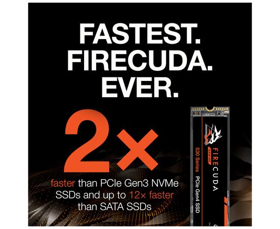 Накопитель SSD M.2 2280 2TB FireCuda 530 Seagate (ZP2000GM3A013), изображение 4 Накопитель SSD M.2 2280 2TB FireCuda 530 Seagate (ZP2000GM3A013), изображение 4