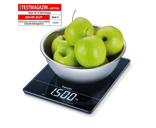 Ваги кухонні Beurer KS_34, зображення 7 Ваги кухонні Beurer KS_34, зображення 7