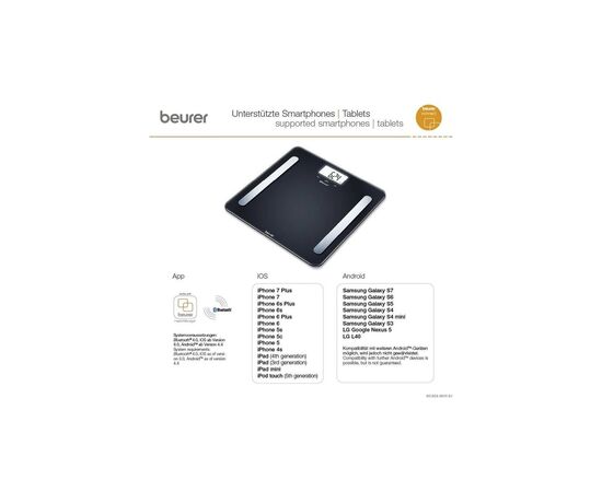 Весы напольные Beurer BF_600_PURE_BLACK, изображение 7 Весы напольные Beurer BF_600_PURE_BLACK, изображение 7
