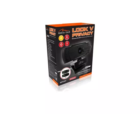 Веб-камера Media-Tech Look V Privacy Full HD Black (MT4107), изображение 4 Веб-камера Media-Tech Look V Privacy Full HD Black (MT4107), изображение 4