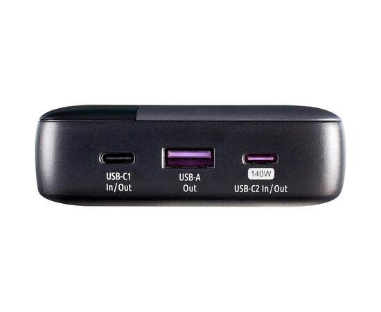 Батарея универсальная Intenso HE25000 25000mAh PD/3.1/140W + cable with a built-in E-marker chip (7350060), изображение 3 Батарея универсальная Intenso HE25000 25000mAh PD/3.1/140W + cable with a built-in E-marker chip (7350060), изображение 3
