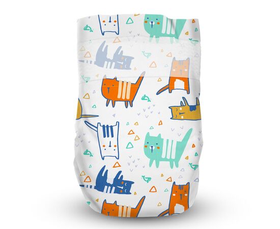 Подгузники Offspring Cat Размер S 3-6 кг 48 шт (DP-OI-FAT-S48P-MTC), изображение 2 Подгузники Offspring Cat Размер S 3-6 кг 48 шт (DP-OI-FAT-S48P-MTC), изображение 2