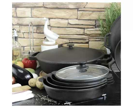 Сковорода Brizoll Monolith чавунна 240х60 мм (M2460U), зображення 6