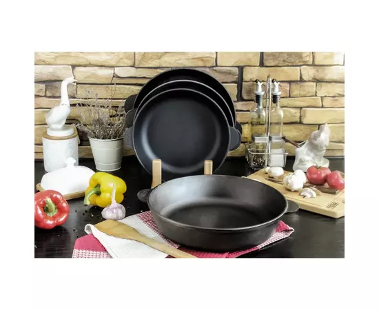 Сковорода Brizoll Monolith чавунна 240х60 мм (M2460U), зображення 9