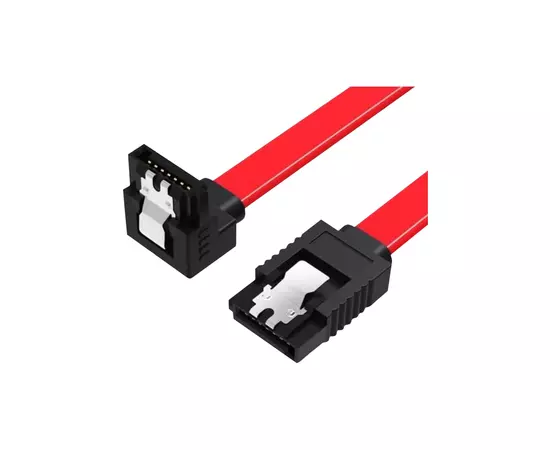 Кабель для передачі даних SATA 3.0 7pin F/F 0.5m L Red Vention (KDDRD)