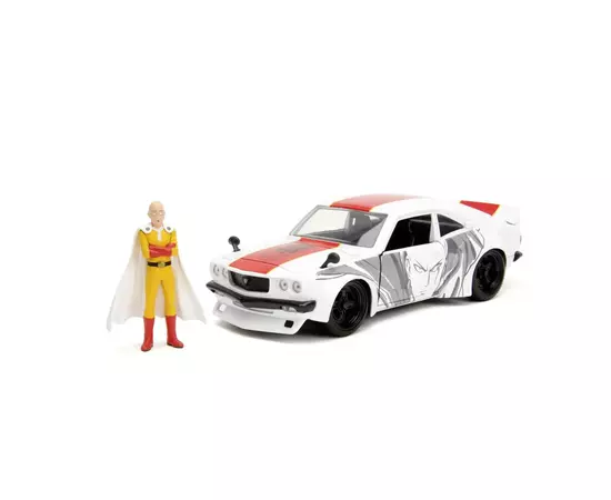 Машина Jada металева Ванпанчмен Мазда RX-3 (1974) з фігуркою Сайтама, 1:24 (253255058), зображення 2 Машина Jada металева Ванпанчмен Мазда RX-3 (1974) з фігуркою Сайтама, 1:24 (253255058), зображення 2