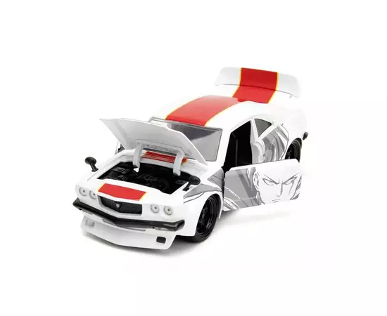 Машина Jada металева Ванпанчмен Мазда RX-3 (1974) з фігуркою Сайтама, 1:24 (253255058), зображення 3 Машина Jada металева Ванпанчмен Мазда RX-3 (1974) з фігуркою Сайтама, 1:24 (253255058), зображення 3