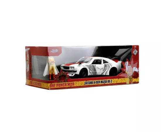 Машина Jada металева Ванпанчмен Мазда RX-3 (1974) з фігуркою Сайтама, 1:24 (253255058), зображення 6 Машина Jada металева Ванпанчмен Мазда RX-3 (1974) з фігуркою Сайтама, 1:24 (253255058), зображення 6