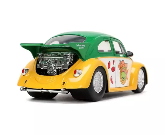 Машина Jada металева Черепашки-Ніндзя Фольксваген Бітл (1959) з фігуркою Мікеланджело, 1:24 (253285002), зображення 5 Машина Jada металева Черепашки-Ніндзя Фольксваген Бітл (1959) з фігуркою Мікеланджело, 1:24 (253285002), зображення 5