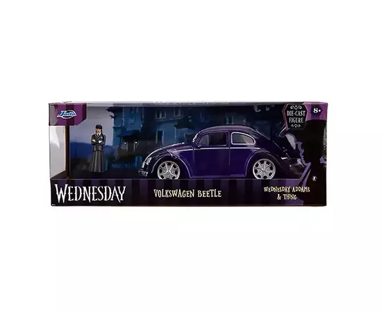Машина Jada металлическая Венздей Фольксваген Битл с фигуркой Венздей, 1:24 (253255076), изображение 9 Машина Jada металлическая Венздей Фольксваген Битл с фигуркой Венздей, 1:24 (253255076), изображение 9