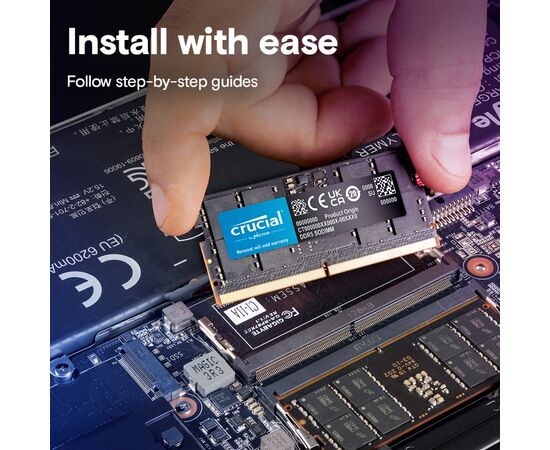 Модуль памяти для ноутбука SoDIMM DDR5 8GB 5200 MHz Micron (CT8G52C42S5), изображение 6 Модуль памяти для ноутбука SoDIMM DDR5 8GB 5200 MHz Micron (CT8G52C42S5), изображение 6