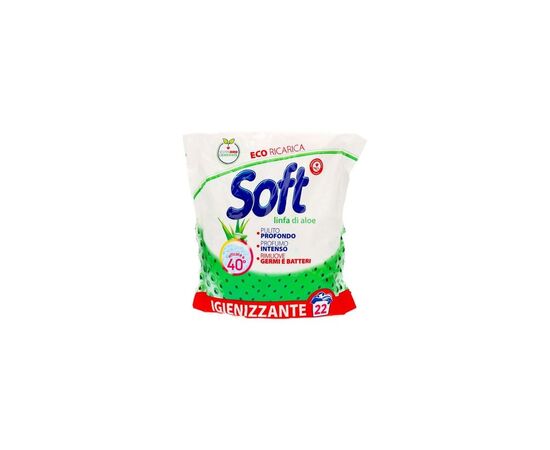 Пральний порошок Soft Linfa di Aloe Універсальний з активним киснем 1.1 кг (8003640015573)