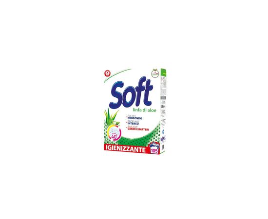 Пральний порошок Soft Linfa di Aloe Універсальний з активним киснем 5.25 кг (8003640012107)