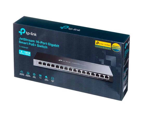 Коммутатор сетевой TP-Link SG2016P, изображение 5 Коммутатор сетевой TP-Link SG2016P, изображение 5