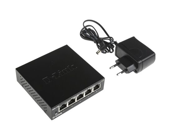 Коммутатор сетевой D-Link DES-105, изображение 4 Коммутатор сетевой D-Link DES-105, изображение 4