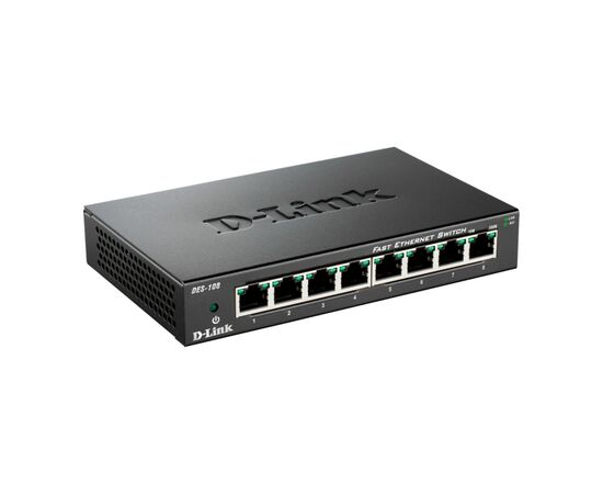Коммутатор сетевой D-Link DES-108, изображение 4 Коммутатор сетевой D-Link DES-108, изображение 4