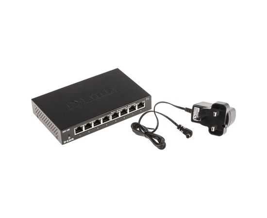 Коммутатор сетевой D-Link DES-108, изображение 5 Коммутатор сетевой D-Link DES-108, изображение 5