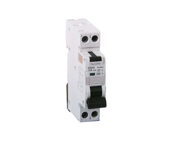 Диференціальний автоматичний вимикач ONESTO 1п+N, 20А, 30mA , тип AC/A, RCBO (KRC2)