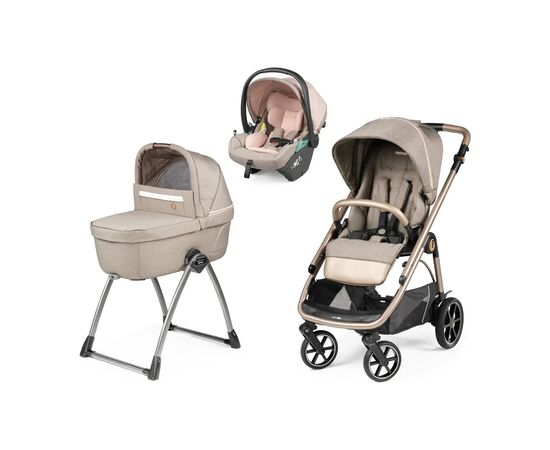 Коляска Peg-Perego 3в1 Veloce Belvedere Lounge з підставкою до люльки (Mon Amour) (PACK-VEL31LG000011)