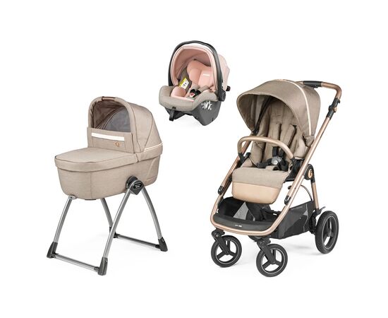 Коляска Peg-Perego 3в1 Veloce Belvedere SLK з підставкою до люльки (Mon Amour) (PACK-VEL31SLK00011)
