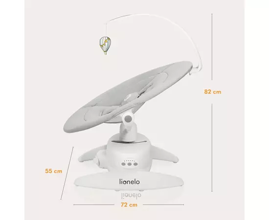 Кресло-качалка Lionelo Iris Grey concrete (LO-IRIS GREY CONCRETE), изображение 10