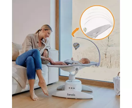 Кресло-качалка Lionelo Iris Grey concrete (LO-IRIS GREY CONCRETE), изображение 11