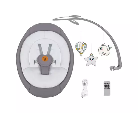 Кресло-качалка Lionelo Mell Grey stone (LO-MELL GREY STONE), изображение 7