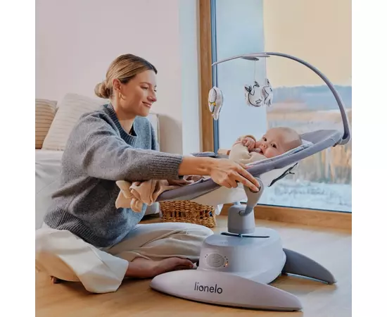 Кресло-качалка Lionelo Mell Grey stone (LO-MELL GREY STONE), изображение 9