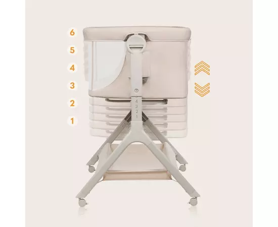 Кроватка Lionelo приставная LEONIE PLUS BEIGE SAND (LO-LEONIE PLUS BEIGE SAND), изображение 7