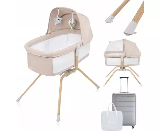 Ліжечко Lionelo приставна Malin Evo BEIGE NATURAL (LO-MALIN EVO BEIGE NATURAL), зображення 9 Ліжечко Lionelo приставна Malin Evo BEIGE NATURAL (LO-MALIN EVO BEIGE NATURAL), зображення 9