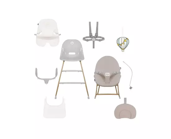 Стульчик для кормления Lionelo DALIA SET GREY STONE NATURAL (LO-DALIA SET GREY STONE NATURAL), изображение 12