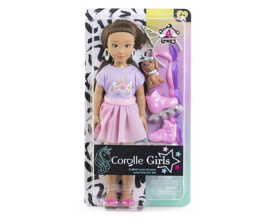 Кукла Corolle Girls Луна Стиль единорога с аксессуарами 28 см (9000600250), изображение 6 Кукла Corolle Girls Луна Стиль единорога с аксессуарами 28 см (9000600250), изображение 6