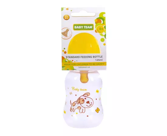 Бутылочка для кормления Baby Team С латексной соской 125 мл (4824428013000), изображение 3