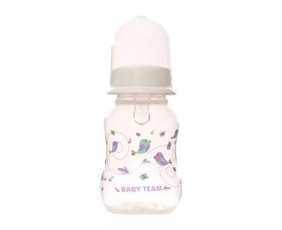 Бутылочка для кормления Baby Team С силиконовой соской 125 мл (4824428011112)