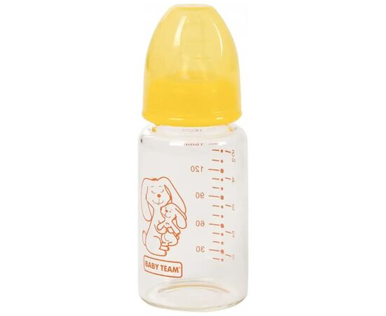 Бутылочка для кормления Baby Team Стеклянная 150 мл (4824428012102)