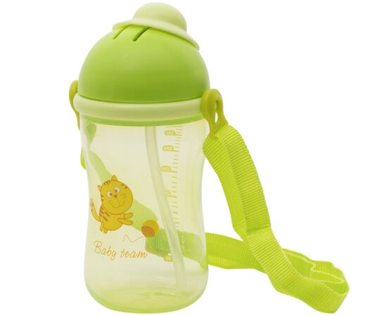 Поильник-непроливайка Baby Team С силиконовой трубочкой 380 мл (4824428050104), изображение 3 Поильник-непроливайка Baby Team С силиконовой трубочкой 380 мл (4824428050104), изображение 3