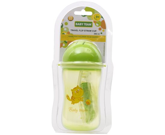 Поильник-непроливайка Baby Team С силиконовой трубочкой 380 мл (4824428050104), изображение 4 Поильник-непроливайка Baby Team С силиконовой трубочкой 380 мл (4824428050104), изображение 4