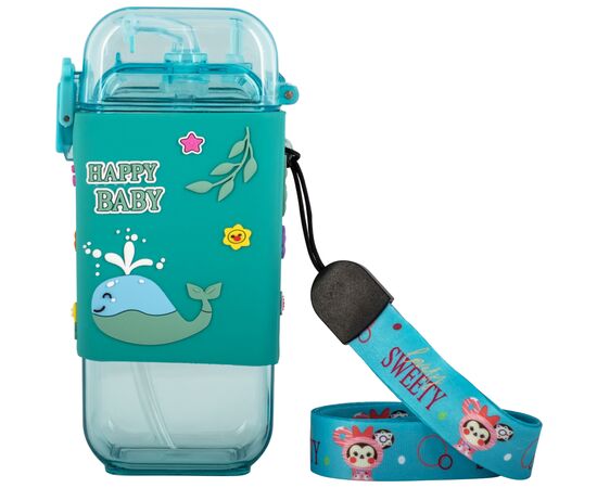 Поильник-непроливайка Baby Team С силиконовой трубочкой и ремешком 225 мл (4824428050913), изображение 2 Поильник-непроливайка Baby Team С силиконовой трубочкой и ремешком 225 мл (4824428050913), изображение 2