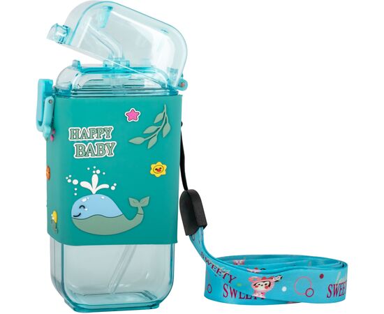 Поильник-непроливайка Baby Team С силиконовой трубочкой и ремешком 225 мл (4824428050913), изображение 3 Поильник-непроливайка Baby Team С силиконовой трубочкой и ремешком 225 мл (4824428050913), изображение 3