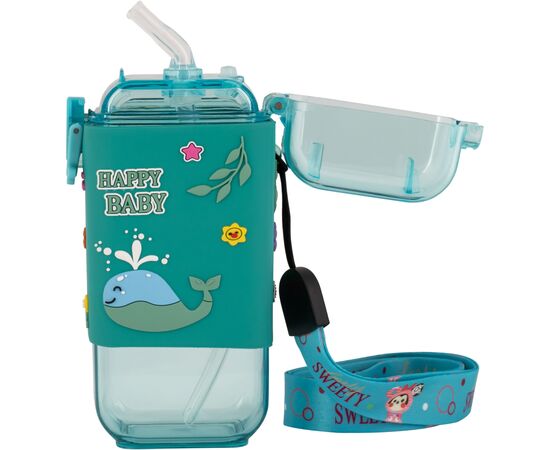 Поильник-непроливайка Baby Team С силиконовой трубочкой и ремешком 225 мл (4824428050913), изображение 4 Поильник-непроливайка Baby Team С силиконовой трубочкой и ремешком 225 мл (4824428050913), изображение 4