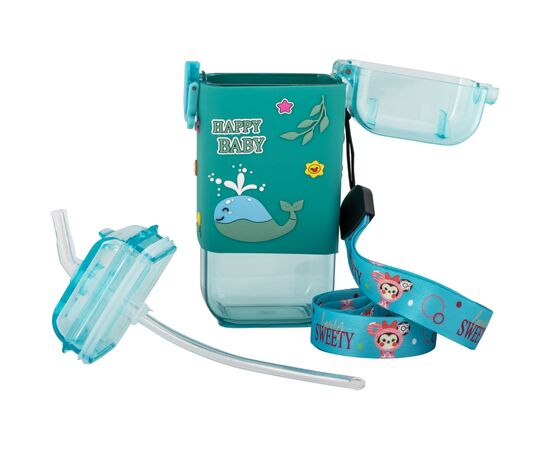 Поильник-непроливайка Baby Team С силиконовой трубочкой и ремешком 225 мл (4824428050913), изображение 6 Поильник-непроливайка Baby Team С силиконовой трубочкой и ремешком 225 мл (4824428050913), изображение 6