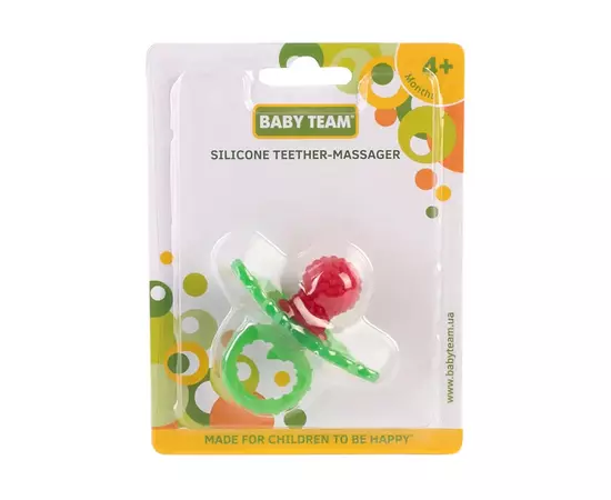 Прорезыватель Baby Team Массажер Силиконовый Малинка (4824428040075), изображение 2 Прорезыватель Baby Team Массажер Силиконовый Малинка (4824428040075), изображение 2