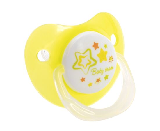 Пустышка Baby Team Силиконовая ортодонтическая с рождения (4824428030014)