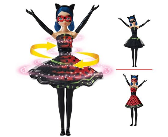 Кукла Miraculous интерактивная Леди Баг и Супер-Кот Дизайнерское перевоплощение (50414), изображение 2 Кукла Miraculous интерактивная Леди Баг и Супер-Кот Дизайнерское перевоплощение (50414), изображение 2