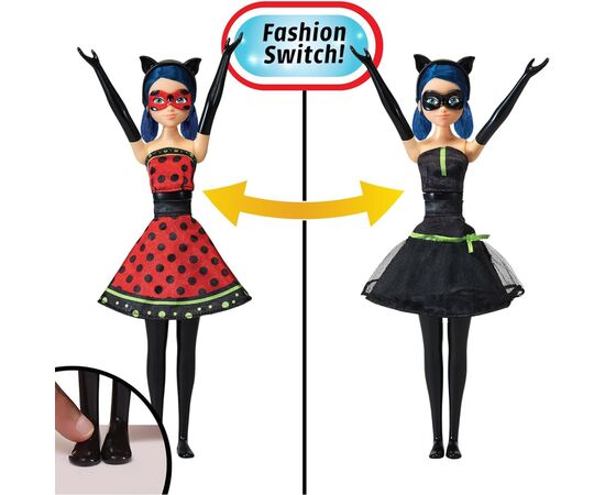 Кукла Miraculous интерактивная Леди Баг и Супер-Кот Дизайнерское перевоплощение (50414), изображение 3 Кукла Miraculous интерактивная Леди Баг и Супер-Кот Дизайнерское перевоплощение (50414), изображение 3