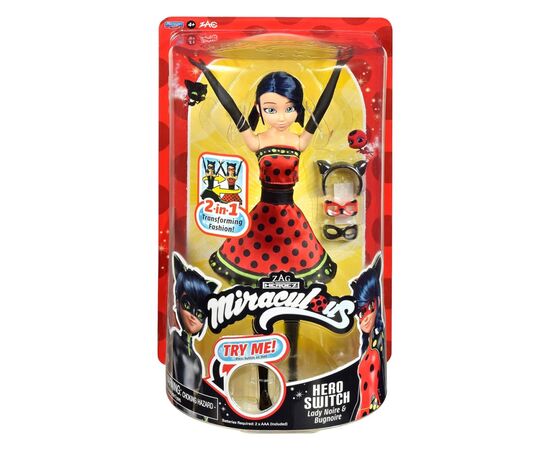 Кукла Miraculous интерактивная Леди Баг и Супер-Кот Дизайнерское перевоплощение (50414), изображение 6 Кукла Miraculous интерактивная Леди Баг и Супер-Кот Дизайнерское перевоплощение (50414), изображение 6