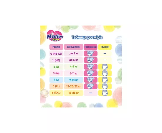 Подгузники Merries Трусики Ultra Jumbo М 6-11 кг 66 шт (4901301419019), изображение 12 Подгузники Merries Трусики Ultra Jumbo М 6-11 кг 66 шт (4901301419019), изображение 12