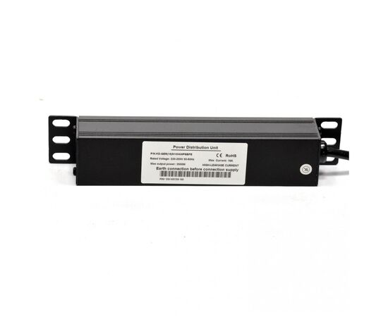Силовий блок 10" 1U, 230V 4*schuko, 16A, 1.8м Kingda (KD-GER(16)N1004WPSBFE), зображення 2 Силовий блок 10" 1U, 230V 4*schuko, 16A, 1.8м Kingda (KD-GER(16)N1004WPSBFE), зображення 2